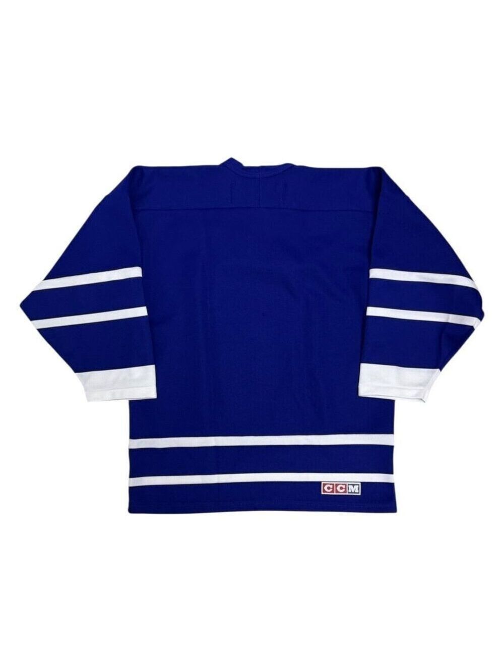 TORONTO MAPLE LEAFS NHL Vintage Y2K Blue CCM Hockey Jersey Youth L/XL - Picture 2 of 5